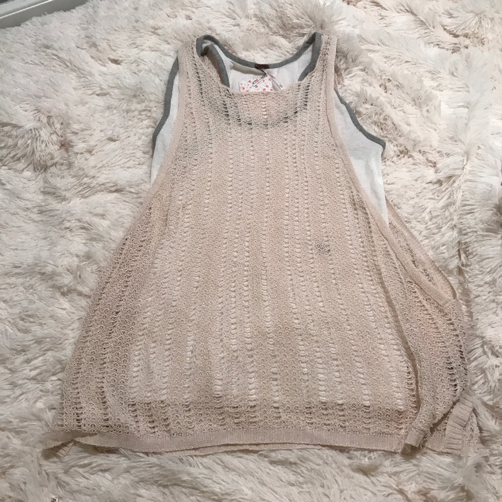 Free People crotchet top